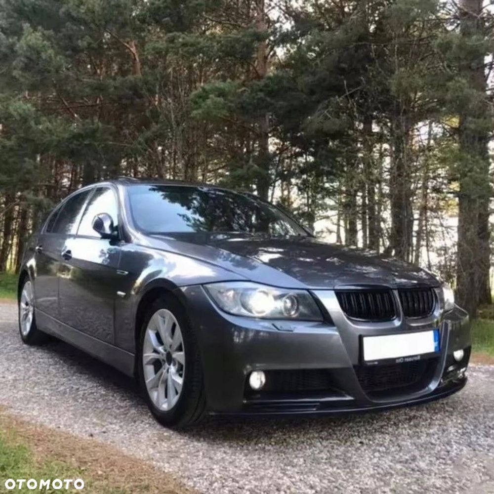 DOKŁADKA PRZEDNIEGO ZDERZAKA BMW E90 E91 M-PAKIET PRZED LIFT czarny połysk - 5