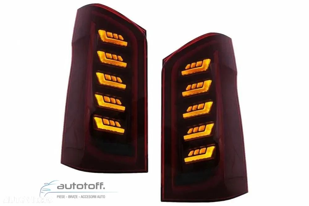 Stopuri Full LED compatibil Mercedes V-Class W447 (2014-2019) Fumurii - 3