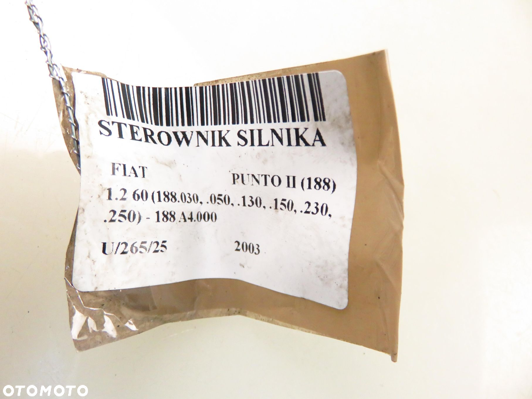 STEROWNIK FIAT PUNTO II (188) 1.2 60 - 188 A4.000 IAW5AFP3 55187377 - 2