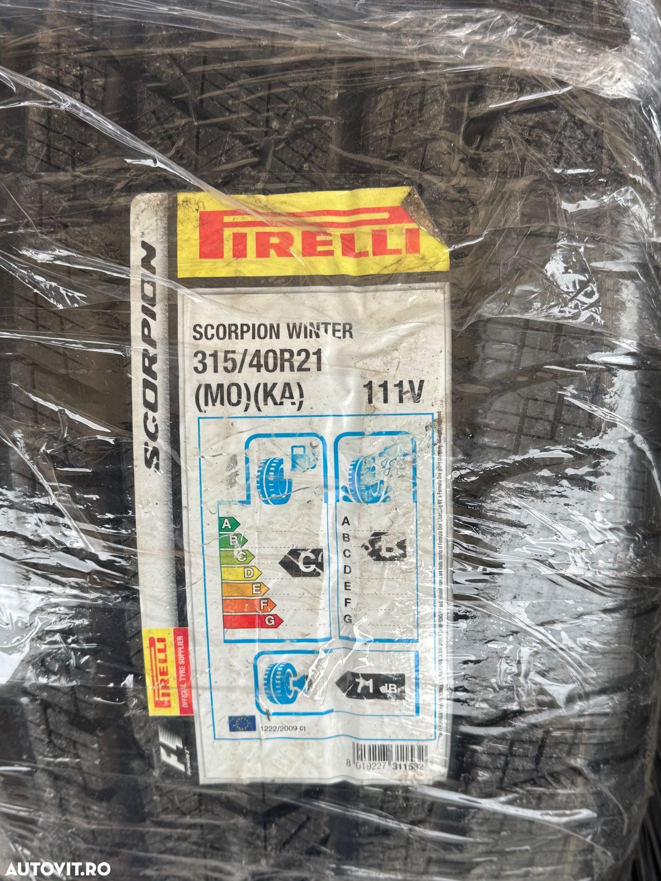 Vând set anvelope 275/45/21-315/40/21 Pirelli de iarnă noi - 4