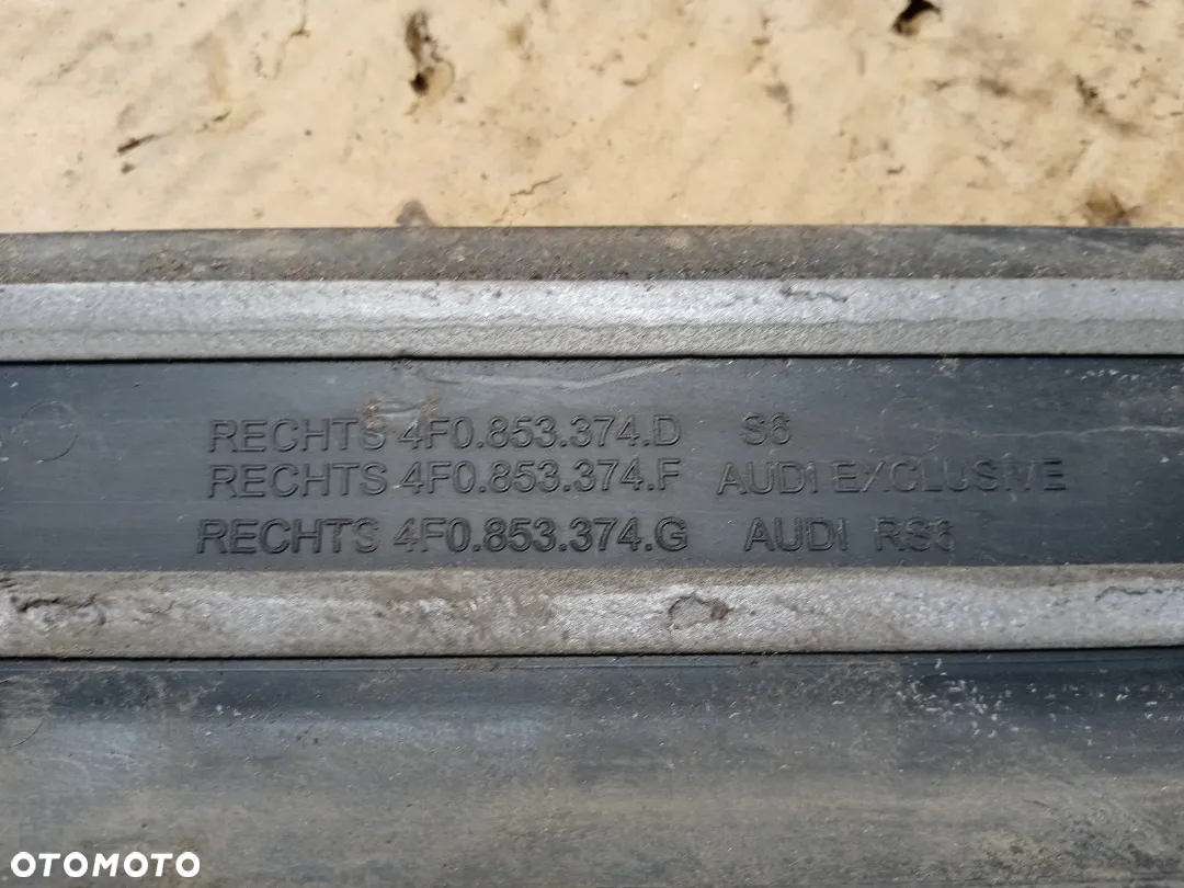 Listwa progowa progu prawy przód przednia prawa Audi A6 C6 4F0853374C - 4