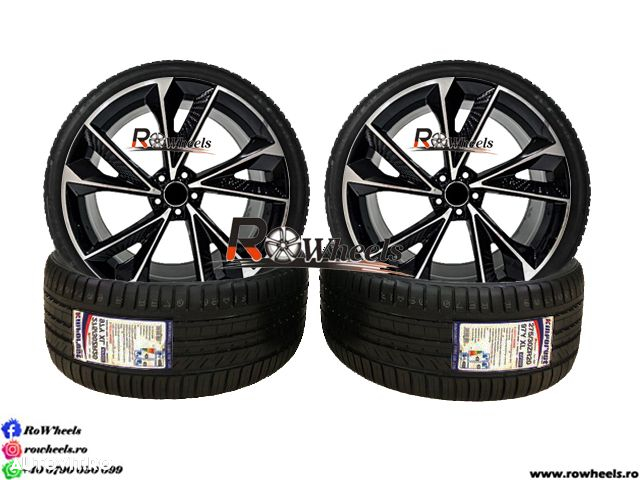 Jante AUDI 22 R22 A6 A7 A8 Q3 Q5 Q7 Q8 22 R22 Black Anvelope Vara - 2