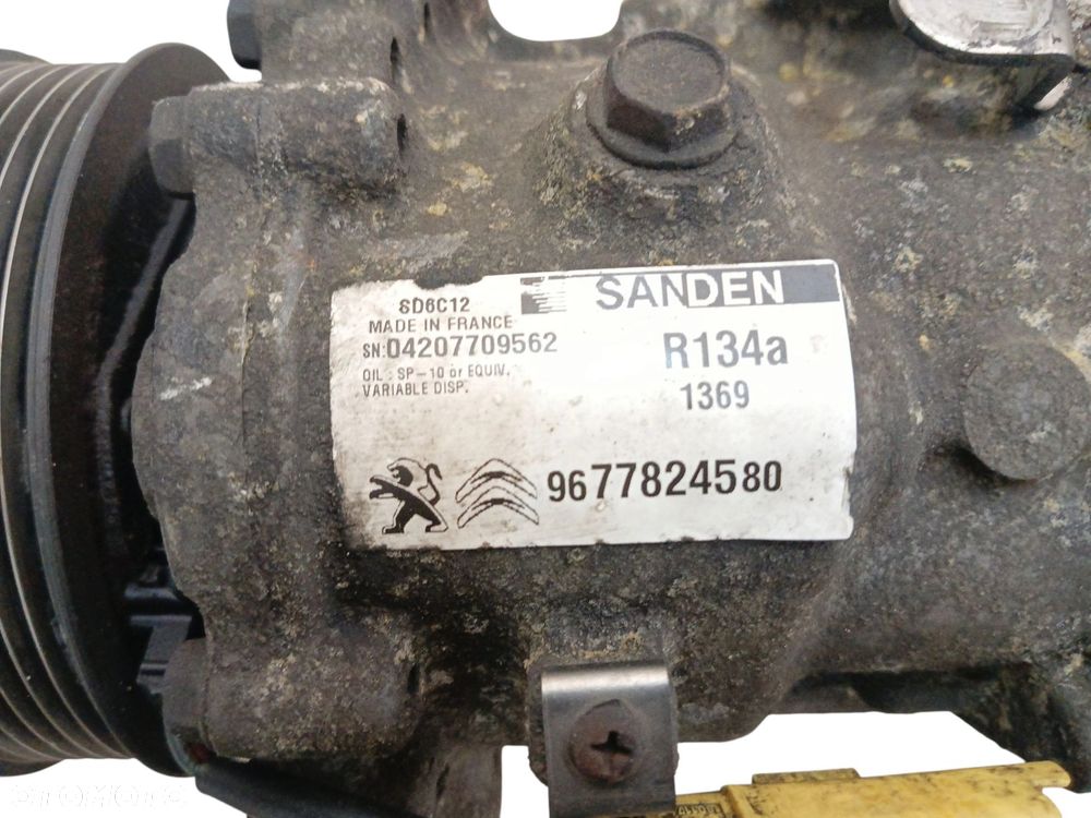 SPRĘŻARKA KLIMATYZACJI CITROEN C5 III LIFT (2012-2017) 2.0 BlueHDI 150KM 9677824580 - 4