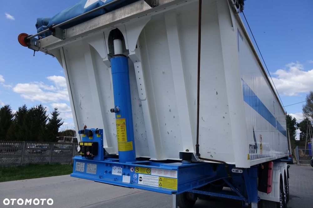 Stas WYWROTKA 26,5m3 / ALUMINIOWA /OSIE SAF /OŚ PODNOSZONA / ALUMINIOWE FELGI / SZYBER ZBOŻOWY / PLANDEKA - 10