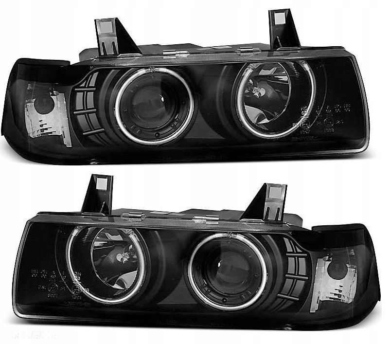 Reflektory Lampy kpl Ringi Angel Led CCFL Soczewka Bmw 3 e36 Coupe Cabrio - 2