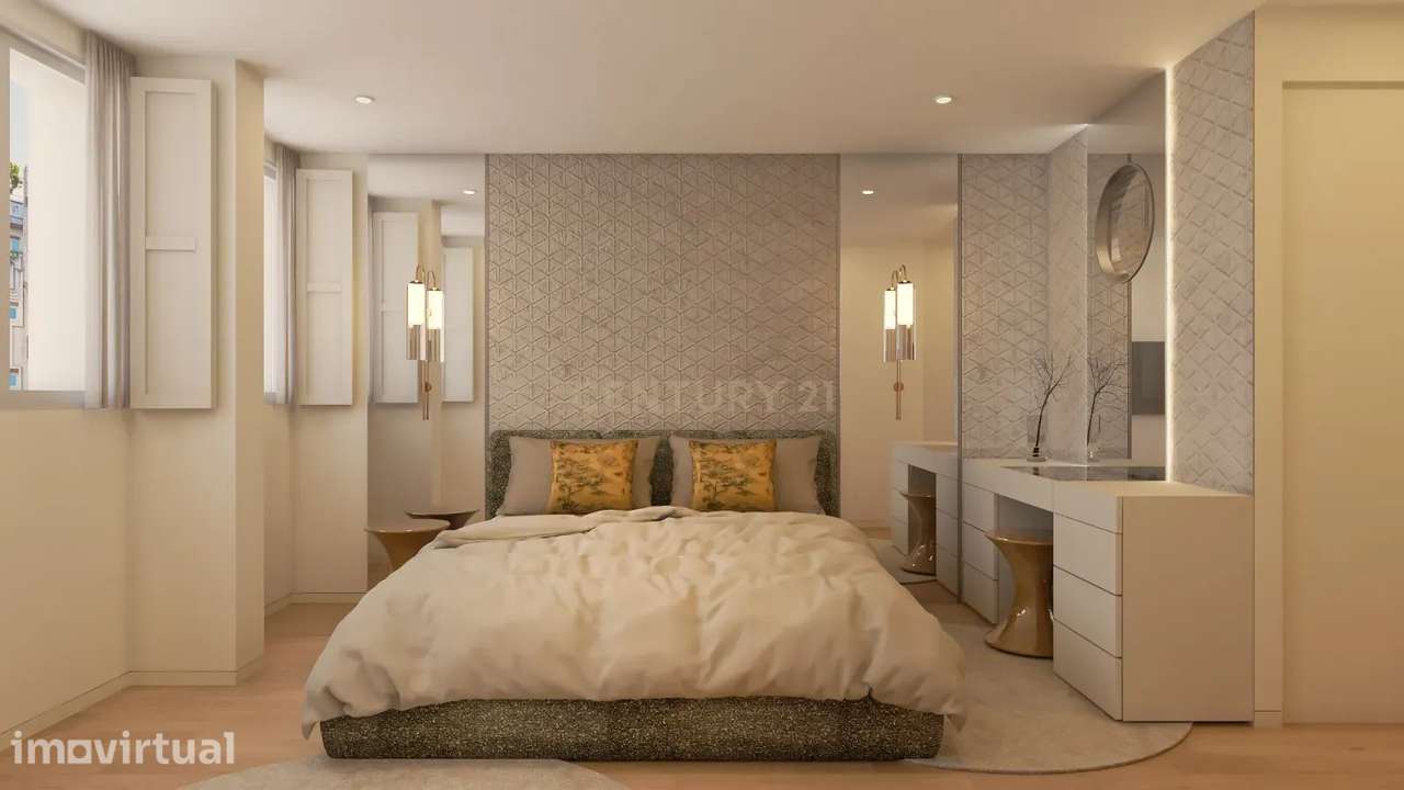 Viva o Charme do Porto: Apartamento T1 Duplex Totalmente Renovado em M - Grande imagem: 3/13