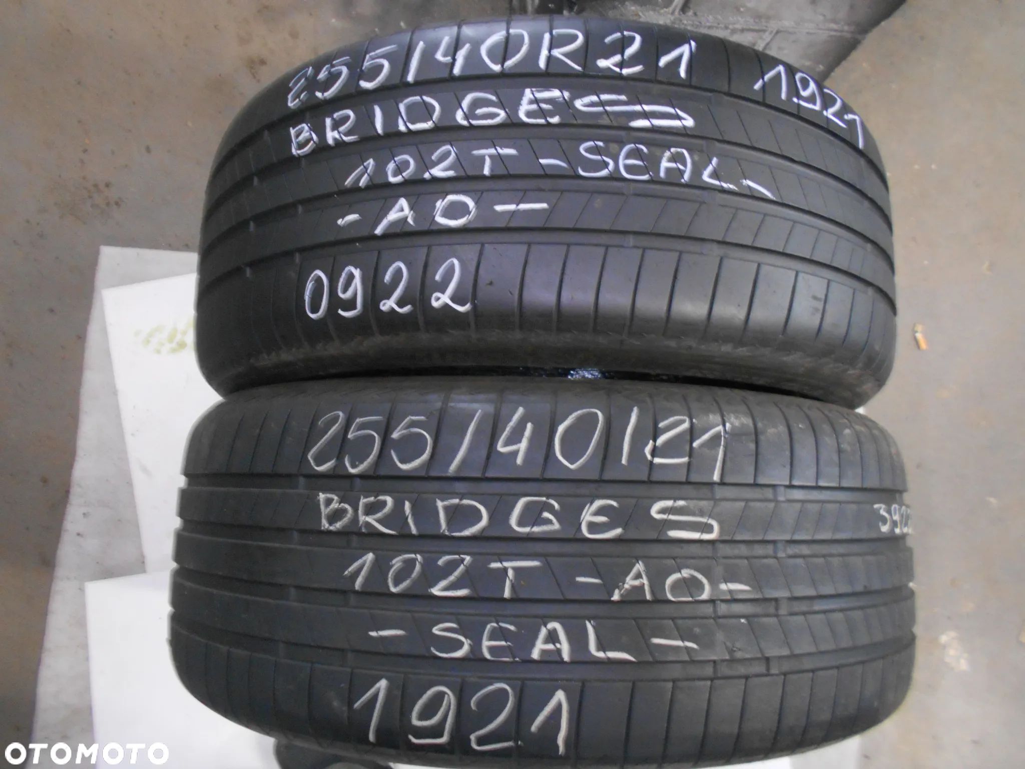 OPONY 255/40R21 BRIDGESTONE TURANZA ECO AO B-SEAL DOT 0922 / 1921 7MM - 1