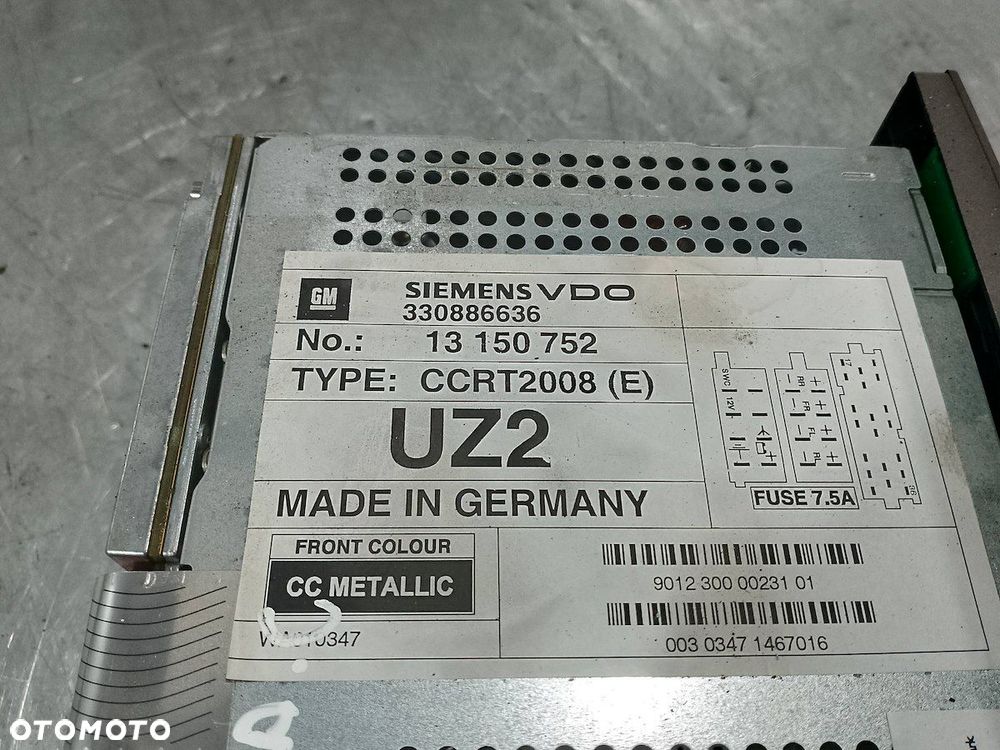 RADIO  OPEL VECTRA C 13150752  13154971 - 4