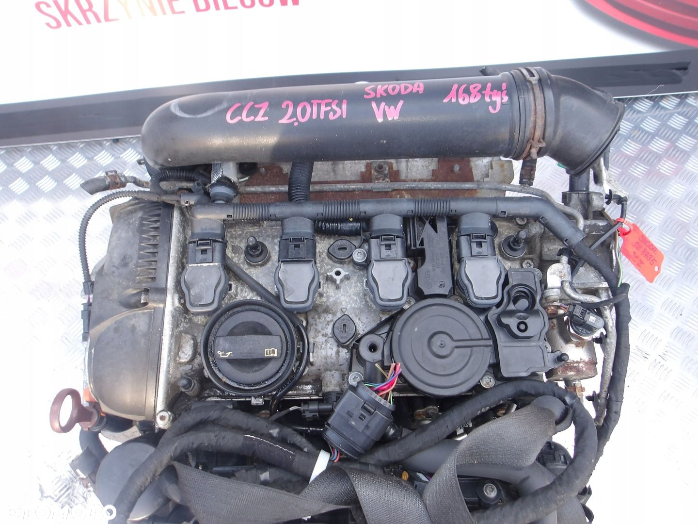 SILNIK KOMPLETNY SKODA OCTAVIA VRS 2.0 TFSI 200KM CCZ CCZA 168 TYS - 2