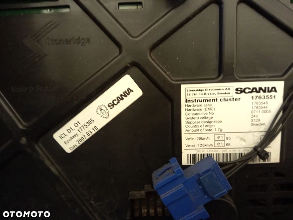 SCANIA R  LICZNIK ZEGARY 1763551 - 2