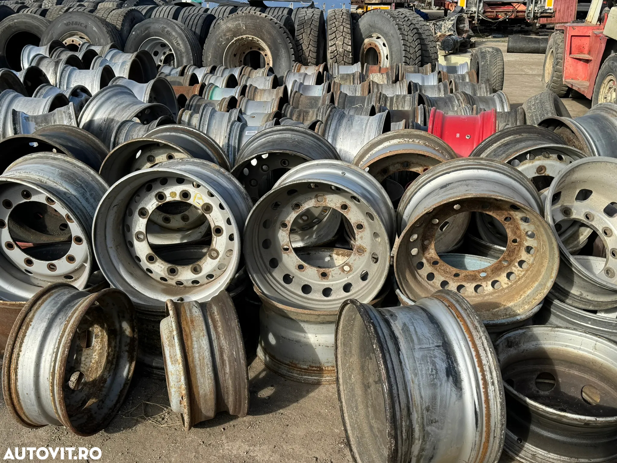 Vand Jante TIR, cap tractor, semiremorca 22,5 19,5 FIER / ALUMINIU - 9