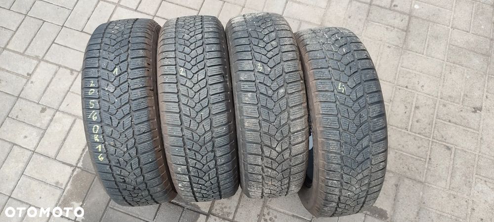OPONY ZIMOWE 205/60R16 FIRESTONE WINTER HAWK 3 (4317) ZIMA KOMPLET - 1