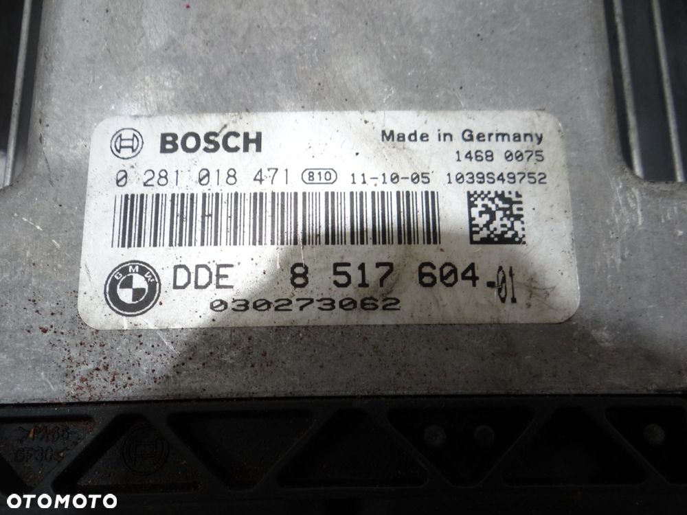 KOMPUTER STEROWNIK SILNIKA BMW X1 E84 N47 2.0D 8517604 - 3