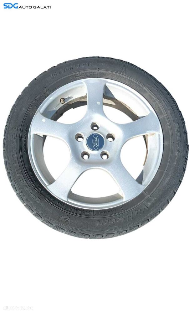 Set 4 Jante Complet cu Prezoane Aliaj 205 55 16 R16 ET50 6½Jx16H2 Ford Focus 2 2004 - 2010 [M8908] - 7