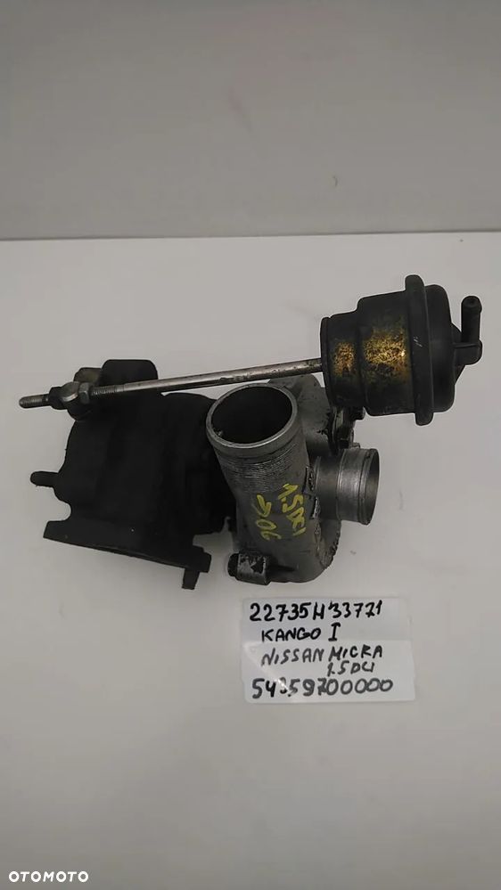 TURBINA 1.5 DCI 82KM SCENIC II 189536H118218 54359710002 - 15
