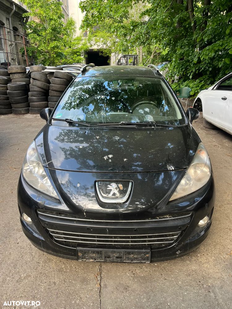 Bara fata completa Peugeot 207 facelift 2010 negru model cu proiectoare - 2