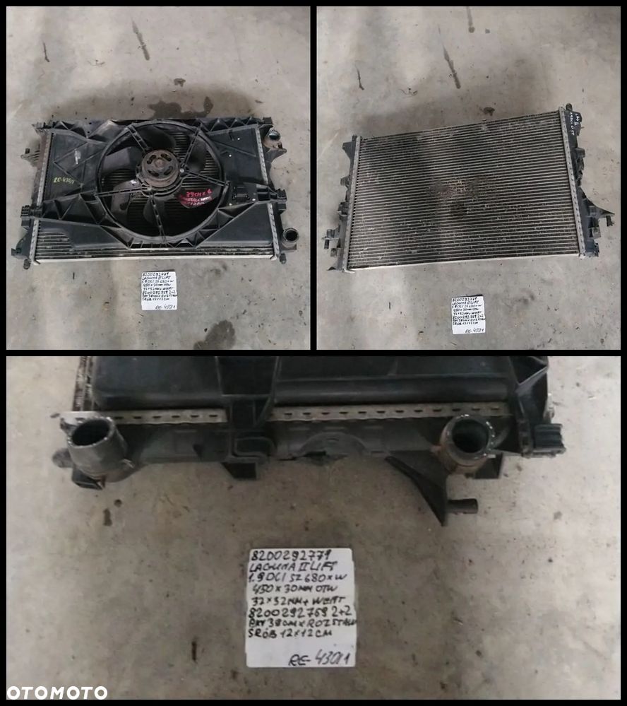 RENAULT CHŁODNICA WODY - 19