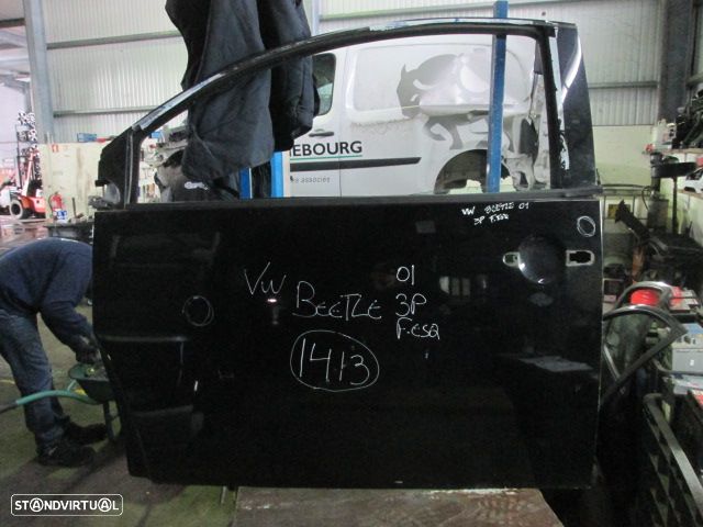 Porta POR1413 VW BEETLE 2001 3P AMOLGADA PRETA FE - 1