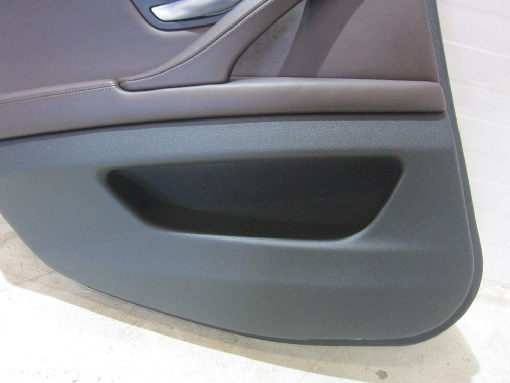 BMW F10 TAPICERKA BOCZEK DRZWI PRAWY TYLNY TYŁ MOKKA BRĄZOWY 51427359778 - 4