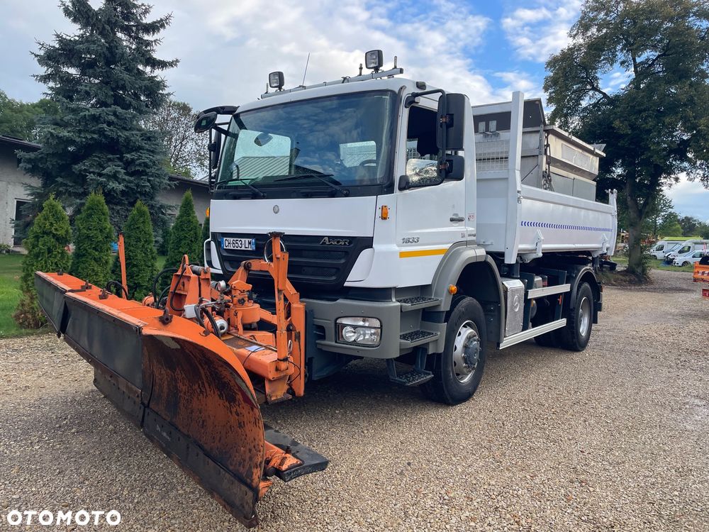 Mercedes-Benz Axor 1833AK  4x4 hydro burta pojazd specjalny zimowego utrzymania dróg kompletny  zestaw do odśnierzania  330 PS !!! 19 Ton DMC  STAN BDB !! - 24