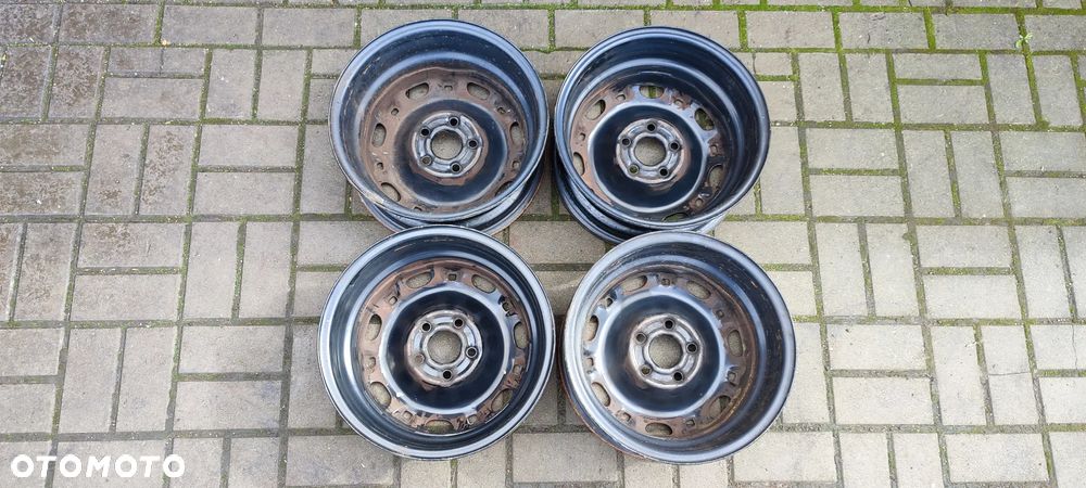 FELGI STALOWE 5x100 6Jx14 CALI ET43 VW SEAT SKODA KOMPLET 4 SZTUKI - 7