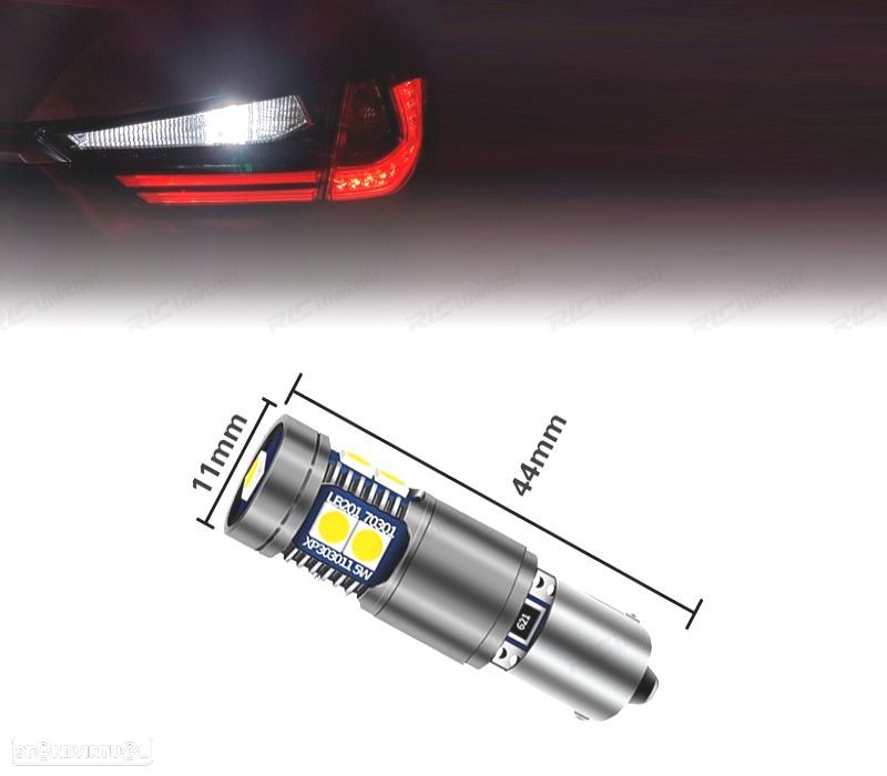 LÂMPADA LED BAX9S H21W H6W CANBUS MARCHA ATRAS - 2
