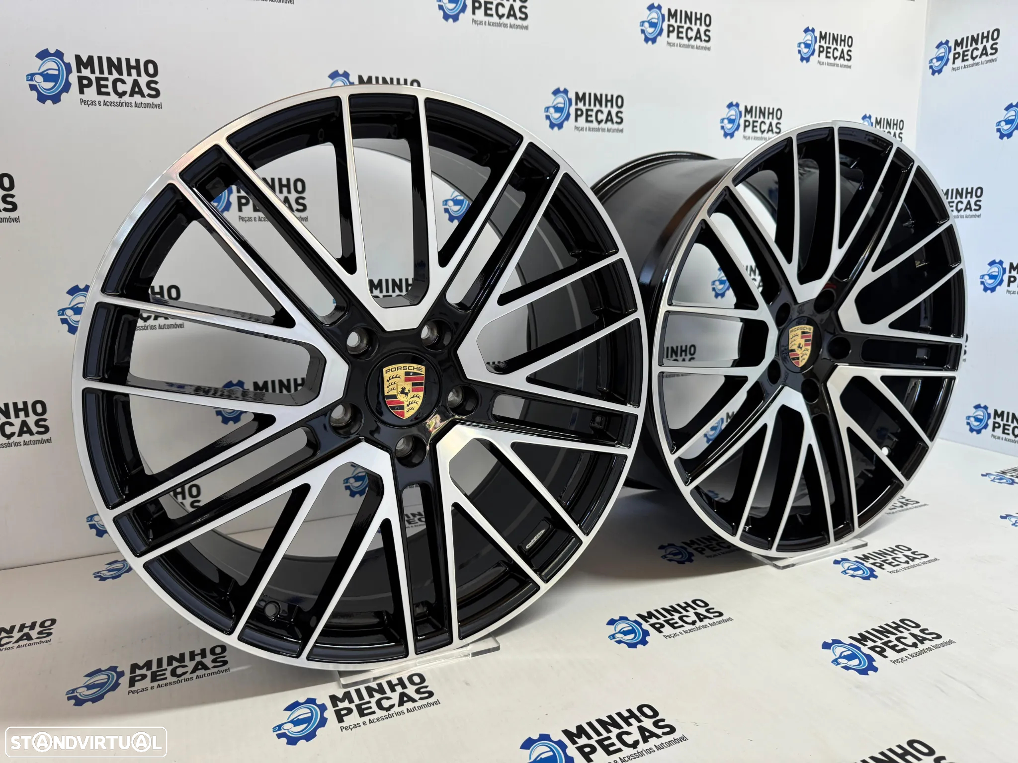 Jantes Porsche Cayenne em 21 (5x130) Preto e Polido - 3
