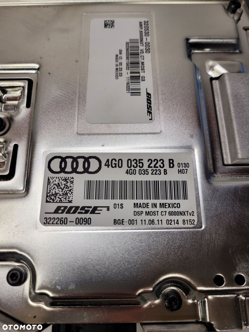 WZMACNIACZ BOSE AUDI A6 C7 A7 A8 D4 4G0035223B - 5