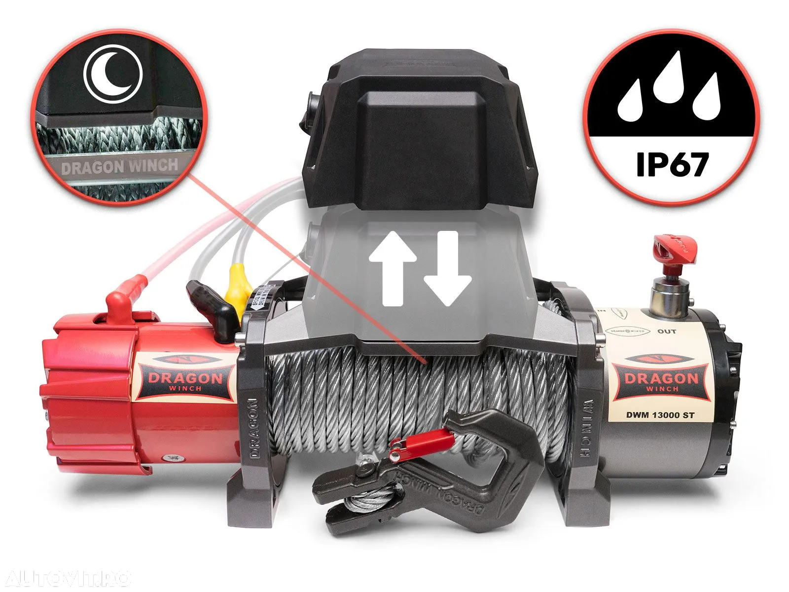 troliu DRAGON WINCH ST 13000lbs(trage 5897 kg) - 3