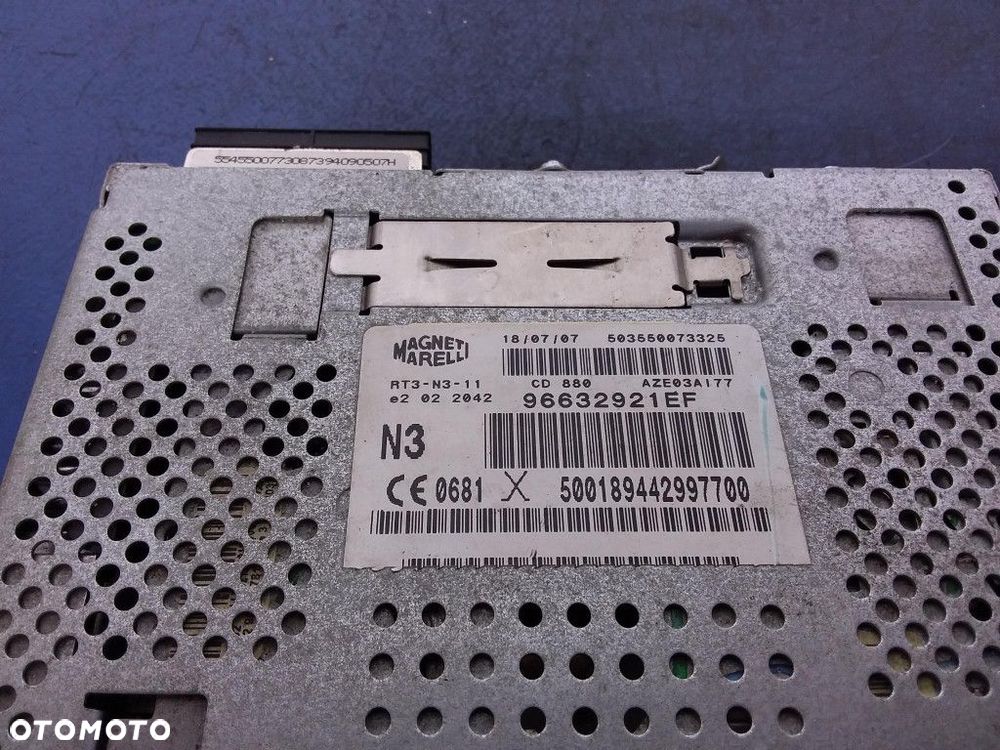 PEUGEOT 607 LIFT RADIO CD 96632921EF - 5