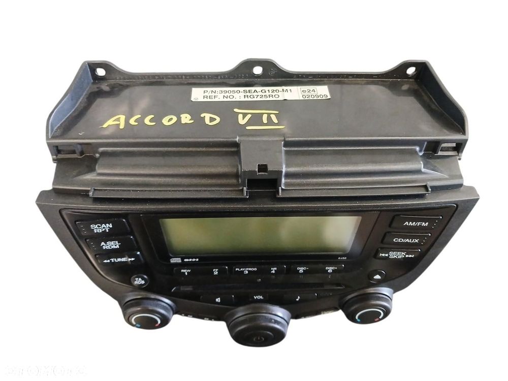 RADIO PANEL STEROWANIA KLIMATYZACJĄ HONDA ACCORD VII 39050-SEA-G120-M1 - 2