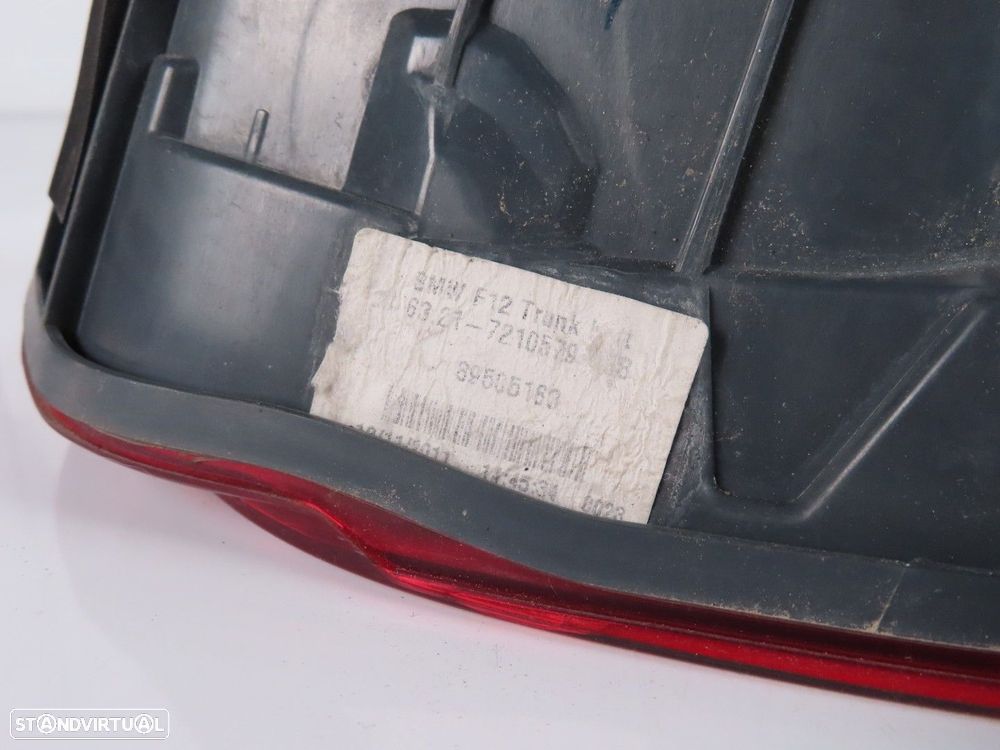 Farolim da mala Esquerdo Usado / Original BMW 6 Convertible (F12)/BMW 6 Coupe (F... - 4