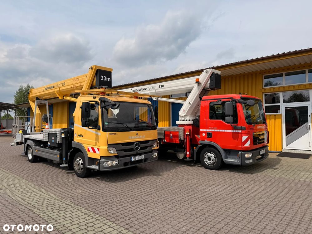 Ruthmann T330 (33m w bok 21,2m)Mercedes Atego, MAN TGL7.150 - 2