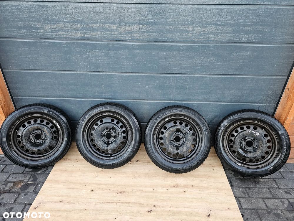 KOŁA FELGI STALOWE OPONY ZIMOWE 15 CALI OPEL ASTRA G H MERIVA A CORSA C D 4X100 185/60/15 ET43 - 1