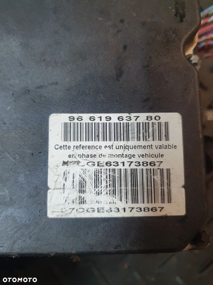 Pompa ABS CITROEN C4 I PICASSO 9661963780 0265950464 + WTYCZKA INSTALACJA - 3