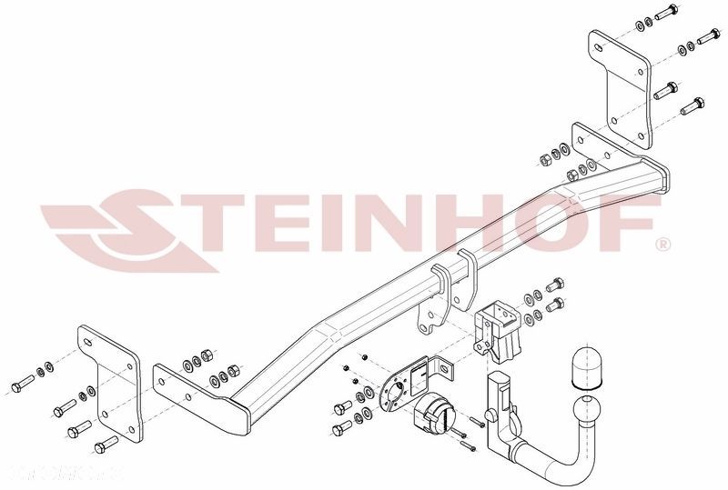 Wypinany hak holowniczy + Moduł 7 pin do Hyundai i30 III PD 5 drzwi od 2017 - 2