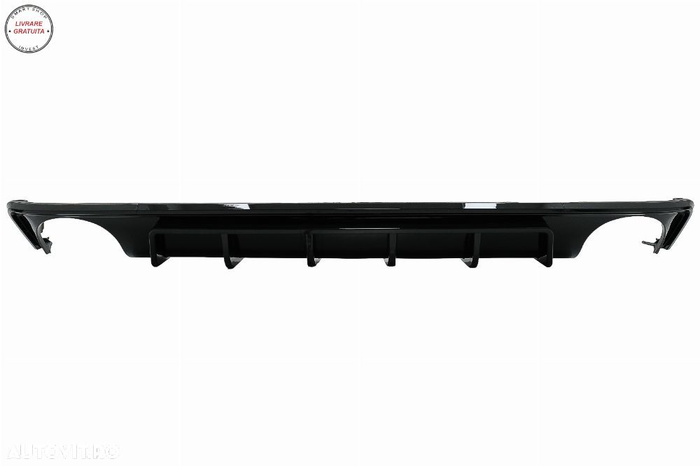 Difuzor Bara Spate si Ornamente Evacuare Audi A6 C8 4K Avant Sedan (2018-up) RS6 D- livrare gratuita - 9
