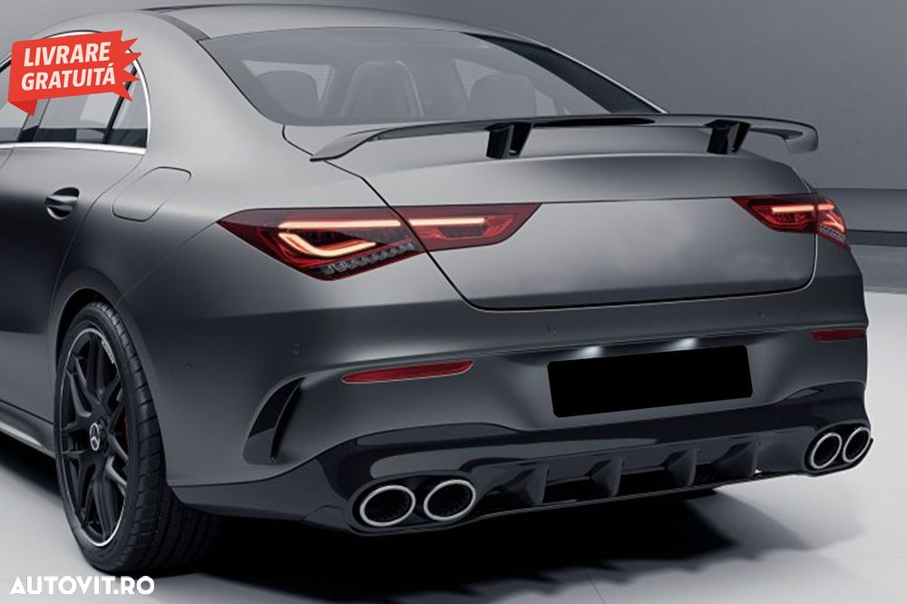 Difuzor Bara Spate cu Ornamente Evacuare Mercedes CLA X118 Shooting Brake C118 Cou- livrare gratuita - 20