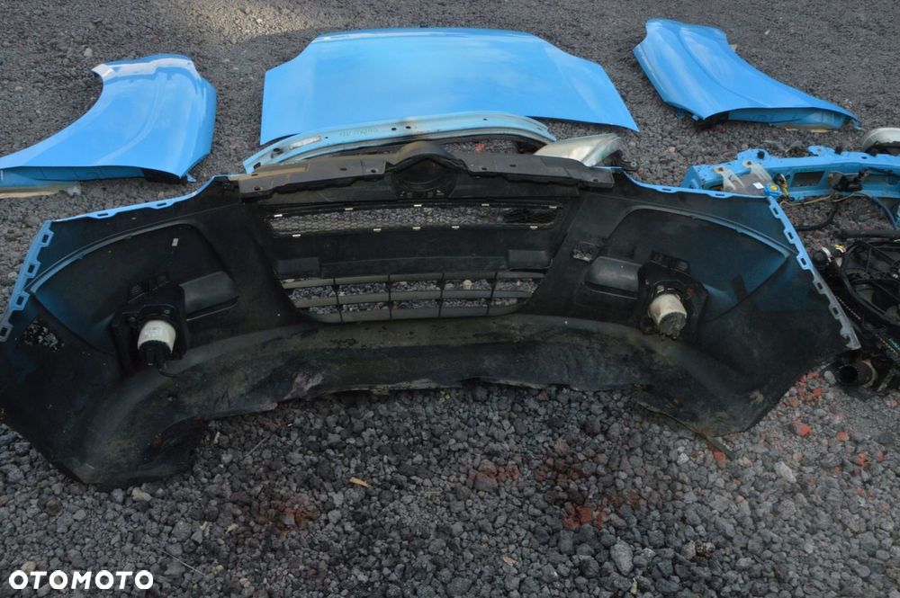 Zderzak maska błotnik lampa komplet przód fiat doblo ii 10r ral 5015 1.6 d - 5