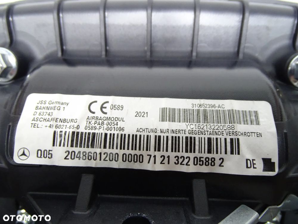 Mercedes C W204 Poduszka powietrzna pasazera airbag 2048601200 - 3