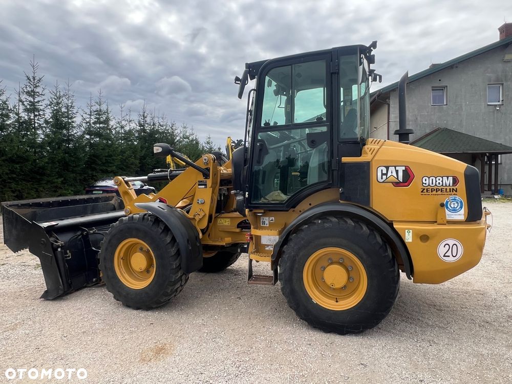 Caterpillar ŁADOWARKA CAT 908M 21r łyżka szczęka widły krokodyl 906 907 H przegubowa łamana Catepillar - 4