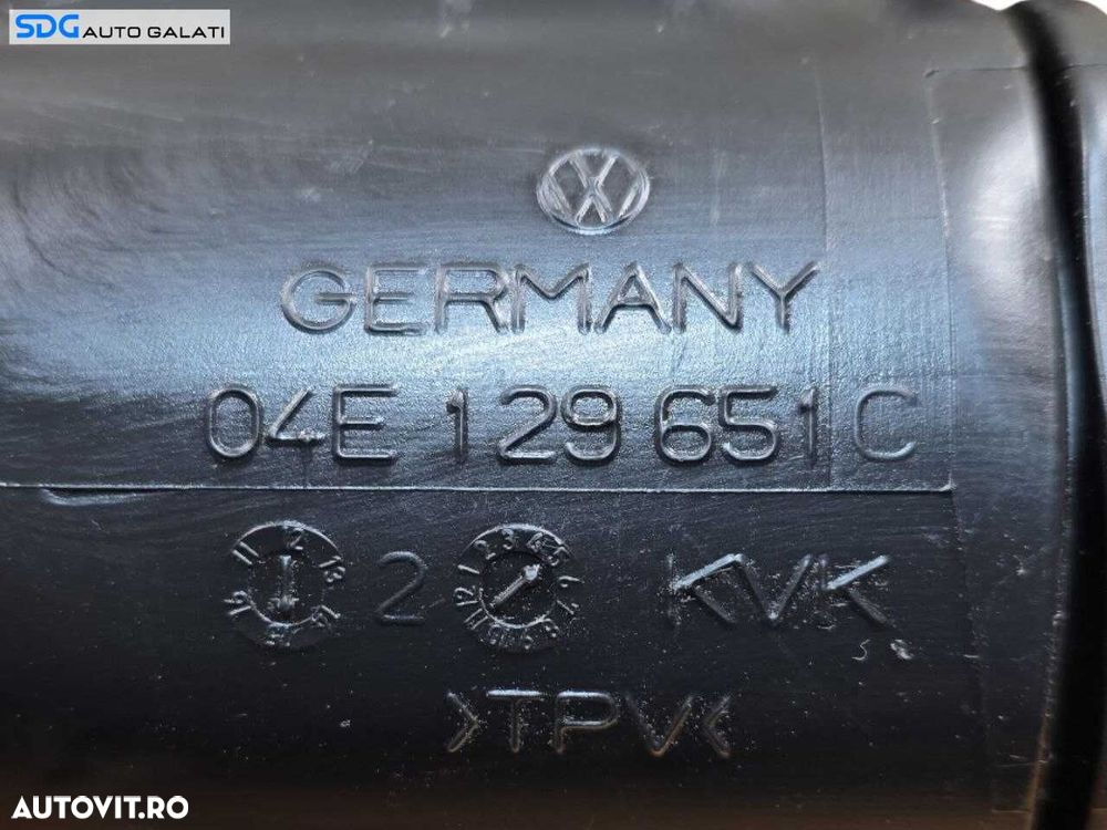 Furtun Conducta Tub Tubulatura Admisie Aer Volkswagen Golf 7 1.4 TSI 2013 - 2020 Cod 04E129651C [N5158] - 5