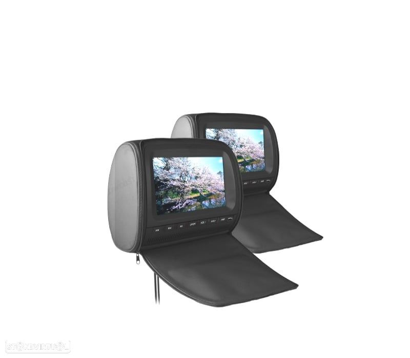 ENCOSTO DE CABEÇA MULTIMEDIA DVD 9 PULGADAS COR EM PRETO - 5