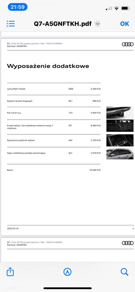 Audi Q7 45 TDI mHEV Quattro S Line Tiptr - 14