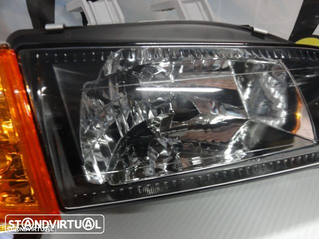 Farois frontais Honda civic 92-95 4 portas EG8, EG9, EH8, EH9 euro look  Fundo + piscas frontais - 3