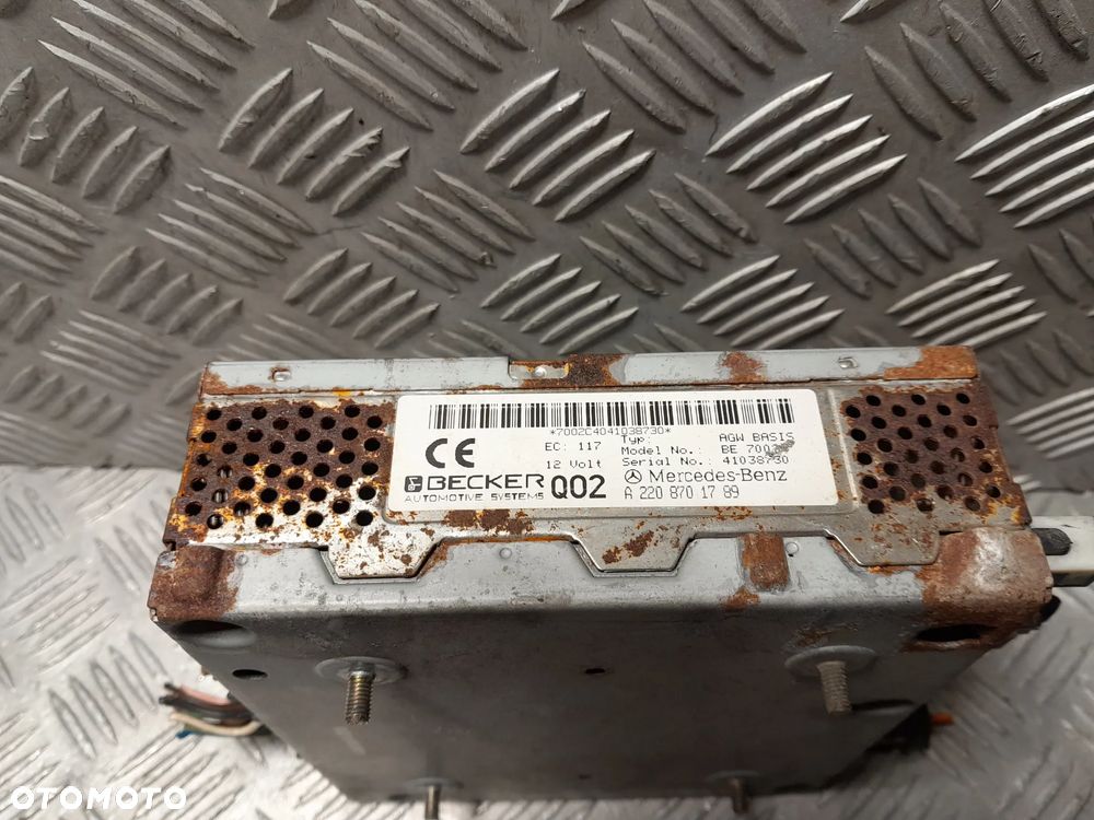 MERCEDES W220 KLASA S WZMACNIACZ TUNER DZWIĘKU BACKER A2208701789 - 5