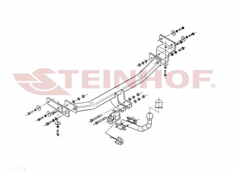 Hak holowniczy + MODUŁ 7PIN do Kia Ceed I 5 drzwi od 2007 do 2012 - 2