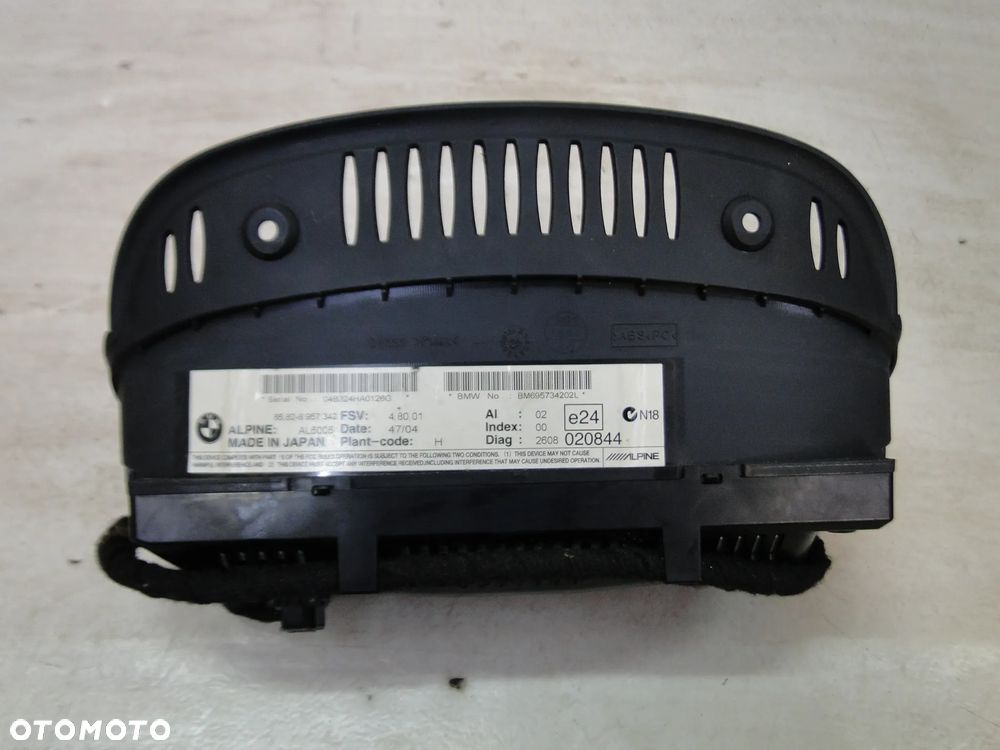 BMW 5 E60 E61 WYŚWIETLACZ MONITOR EKRAN RADIA NAWIGACJI EUROPA - 5