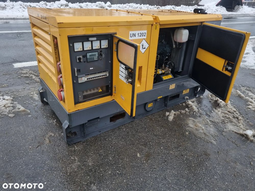 Atlas Copco QAS 30 KVA Agregat Generator wyciszony. Perfekcyjny stan! Silnik Kubota 4cylindry. Prądnica PARTNER Import Norwegia! Zadbana maszyna Serwisowana w DEKRA do końca - 1