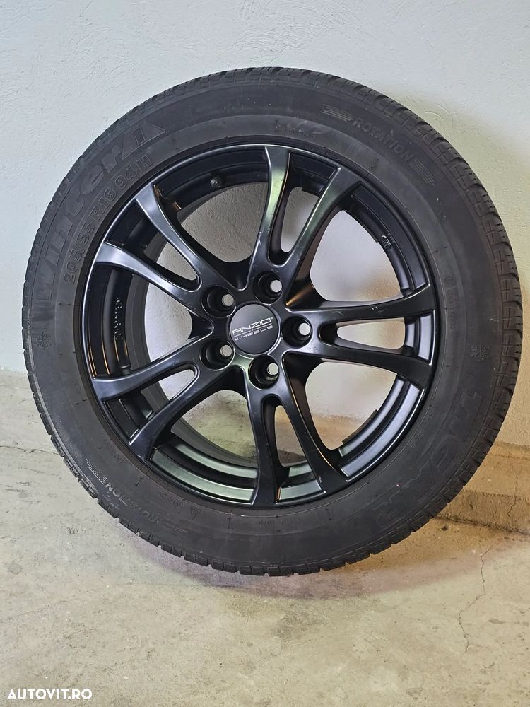 Jante Aliaj ANZIO 16" Negru Satin – 5x110 – Opel Zafira, Astra, Vectra - 1